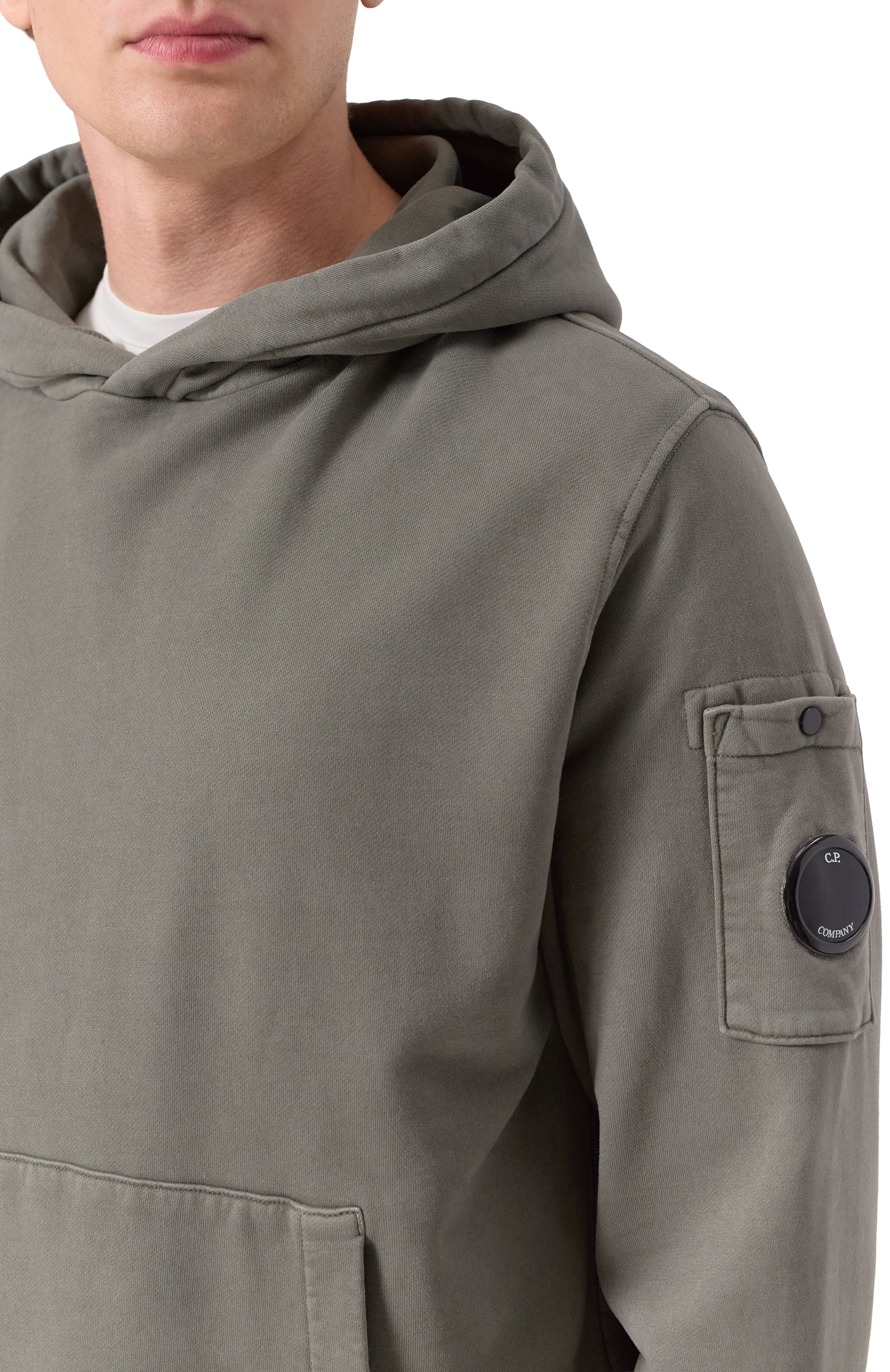 Хлопковое худи C.P. COMPANY, арт. 19CMSS719A006372R, фото 5
