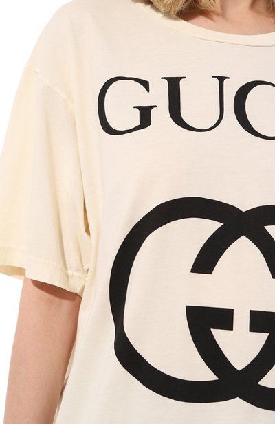 Хлопковая футболка GUCCI, арт. 539081 X3Q35, фото 5