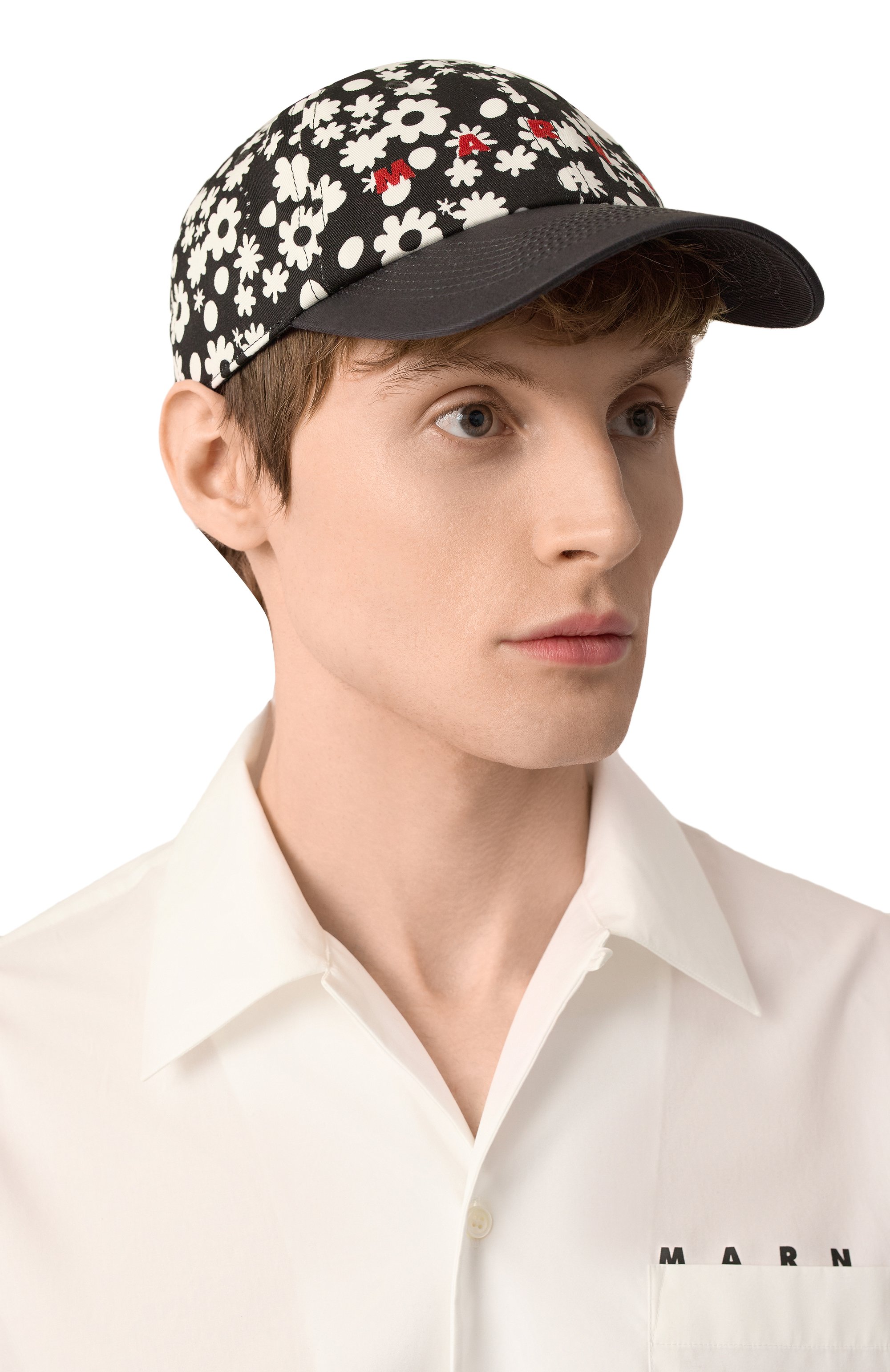 Хлопковая бейсболка MARNI, арт. CLZC0108PS/UAC016, фото 2