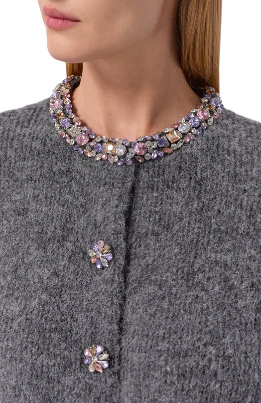 Кардиган self-portrait RS26123CAGR Серый  RS26123CAGR Фото 5