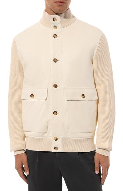 Комбинированный кардиган BRUNELLO CUCINELLI, арт. MPGOL1934, фото 3