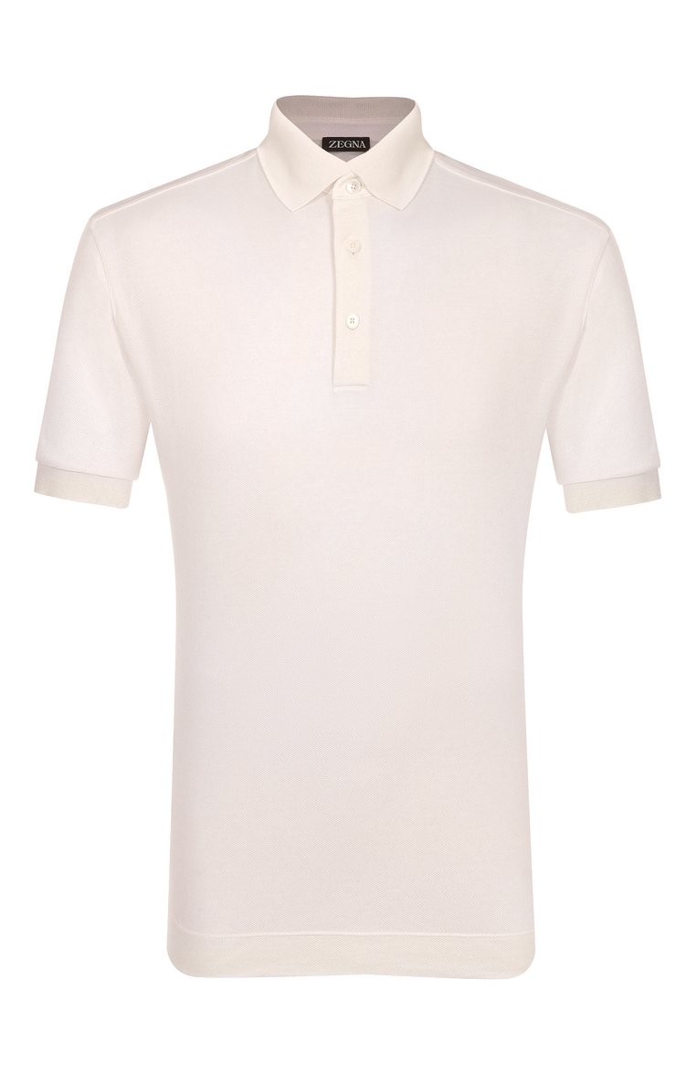 Поло из хлопка и шелка ZEGNA, арт. F786/UF341A9, фото 1