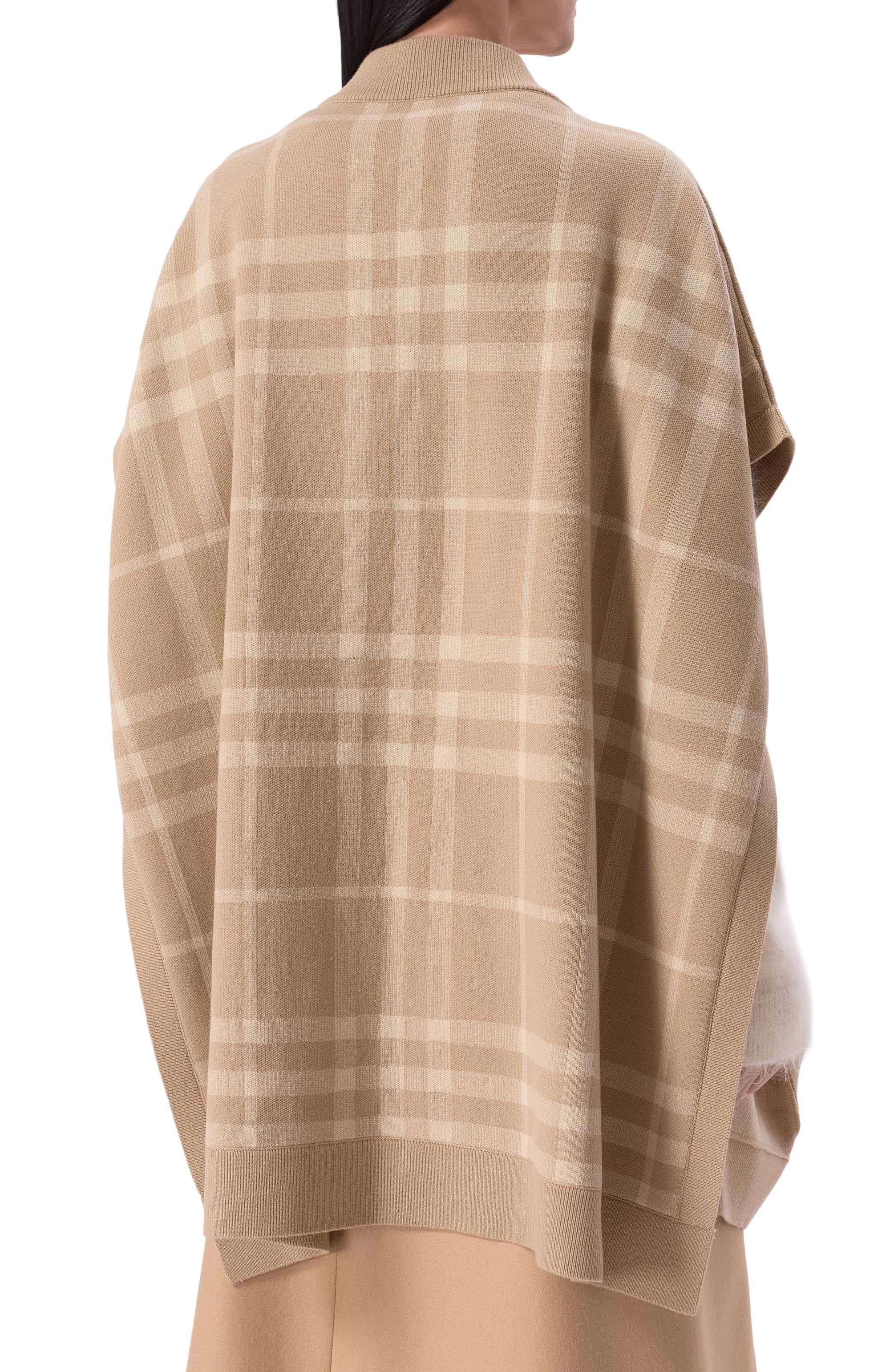 Кейп из шерсти и кашемира BURBERRY, арт. 8066697 A8704, фото 4