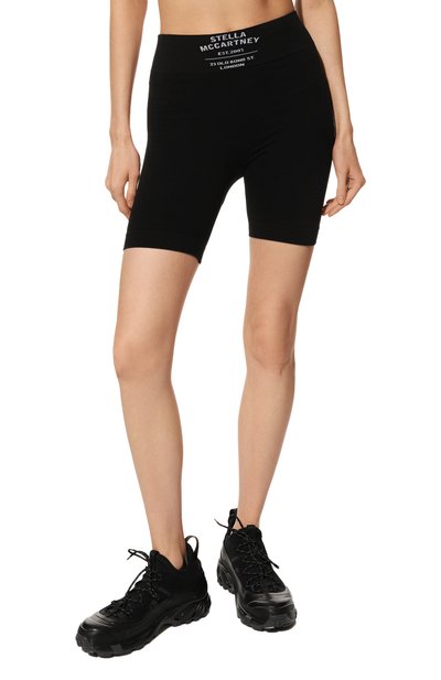 Хлопковые шорты STELLA MCCARTNEY черного цвета по цене 14500 руб., арт. S6N601160, фото 3 Хлопковые шорты STELLA MCCARTNEY, арт. S6N601160, фото 3