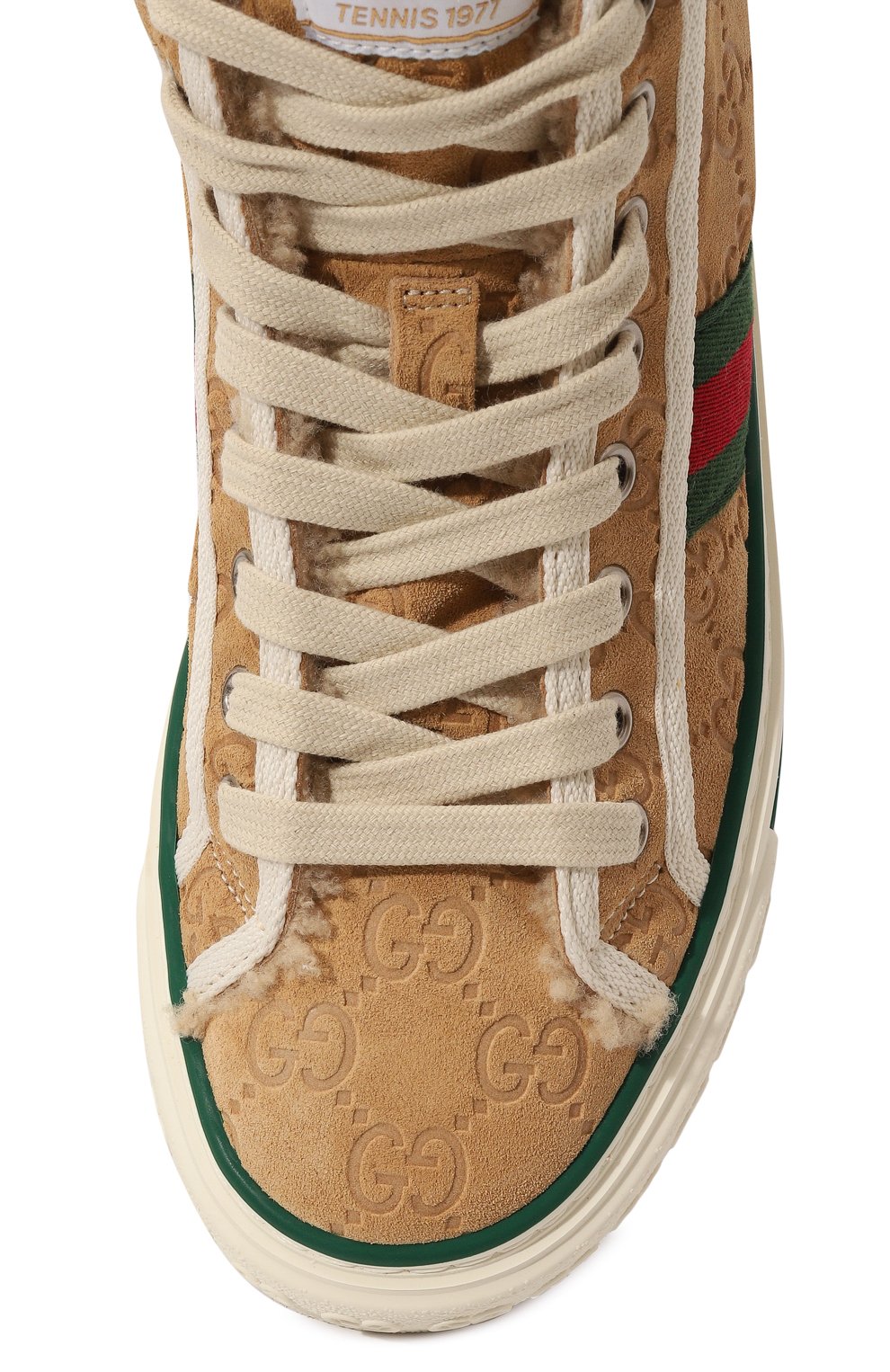 Замшевые кеды gucci tennis 1977 GUCCI, арт. 649327 UJ510, фото 6