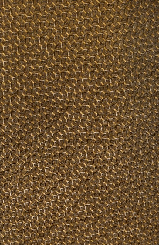 Шелковый галстук Canali 18/HJ04330 Золотой  18/HJ04330 Фото 4