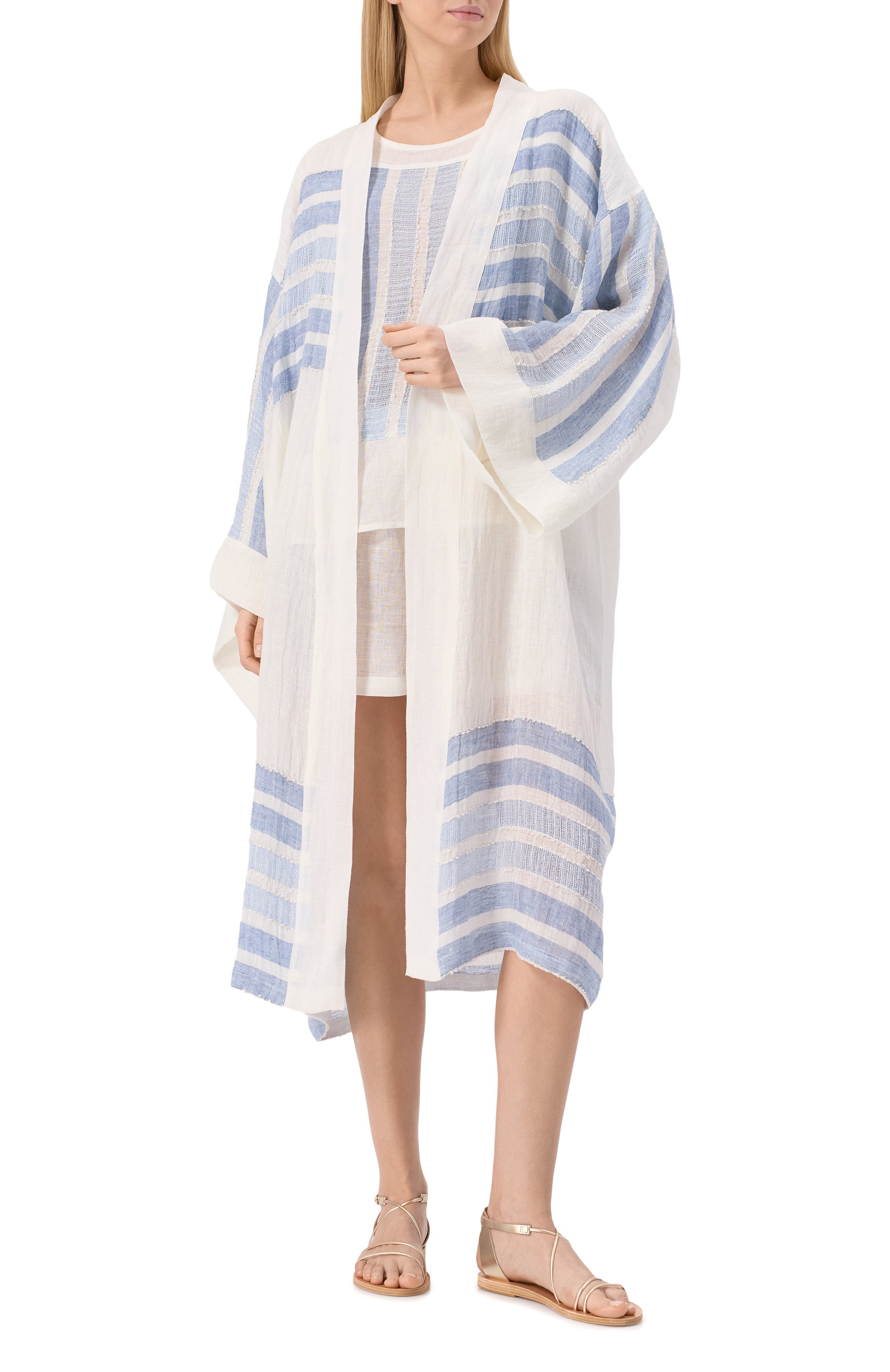 Кимоно изо льна и шелка MAURIZIO, арт. W07302979, фото 2