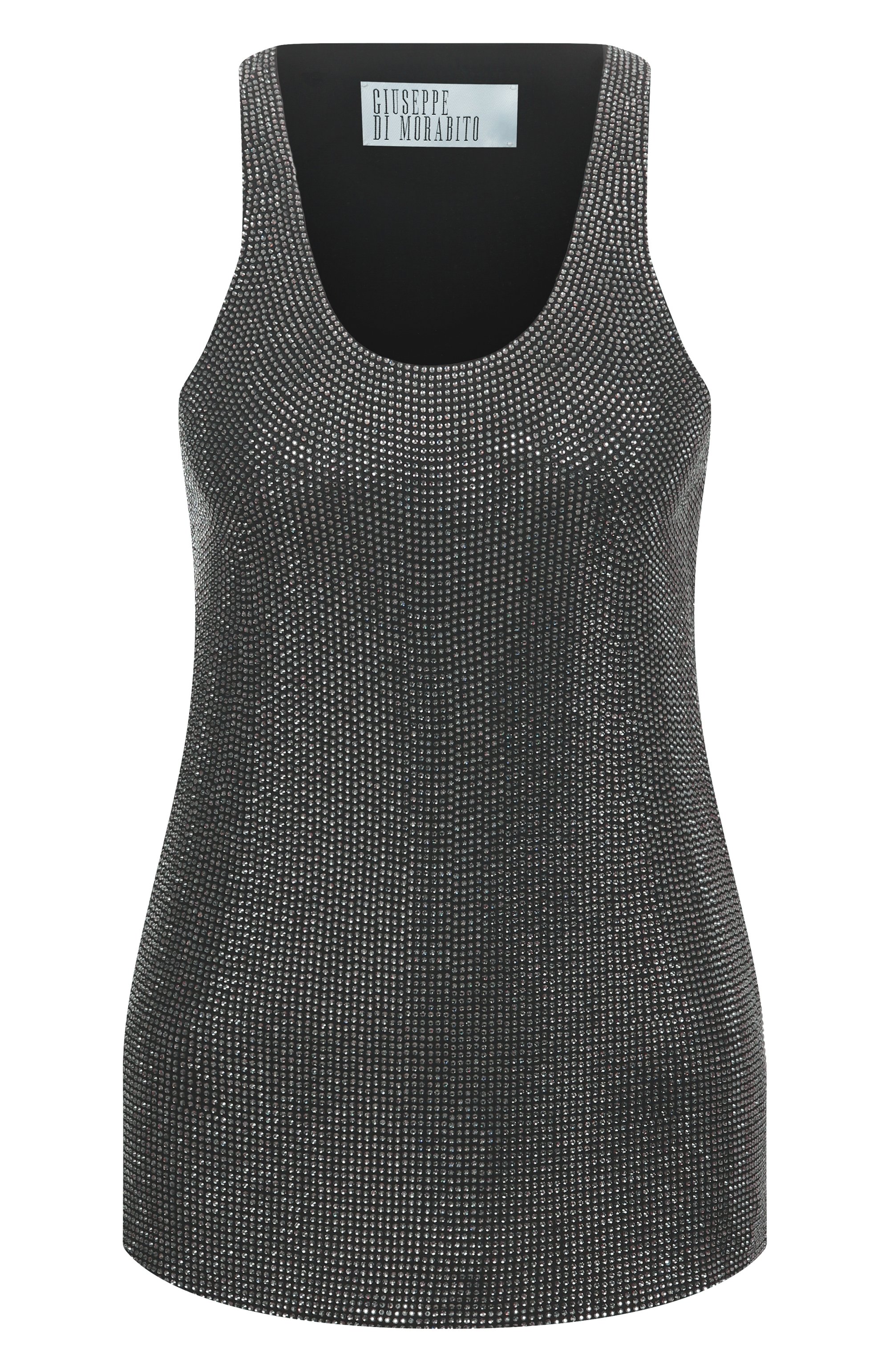 Топ с отделкой стразами GIUSEPPE DI MORABITO, арт. 04SST0317FC 04428, фото 1