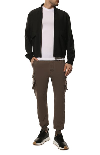 Хлопковые джоггеры RICK OWENS, арт. RU02B2396/BA, фото 2