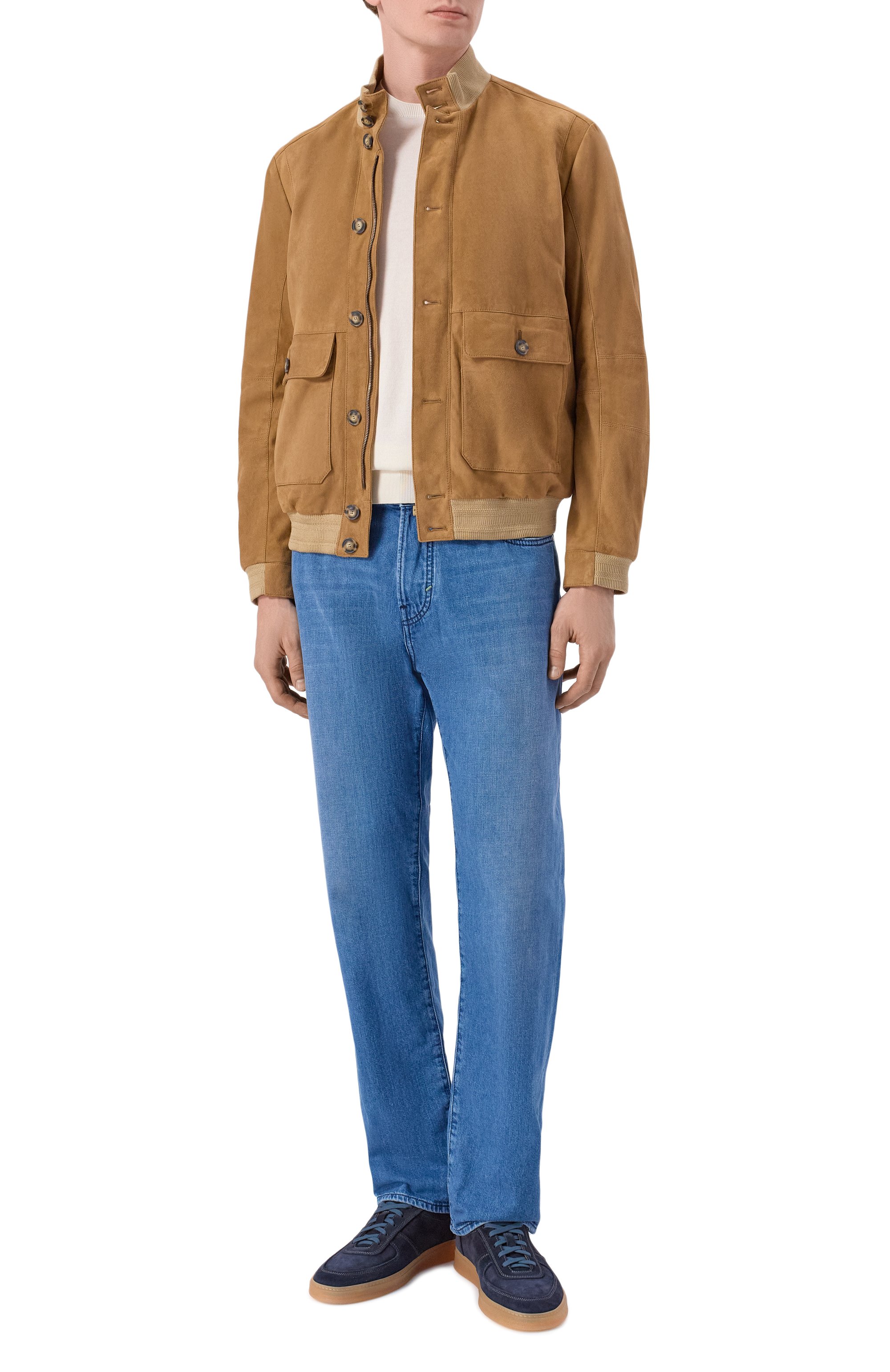 Замшевый бомбер ANDREA CAMPAGNA, арт. 232625/AC/00418I, фото 2