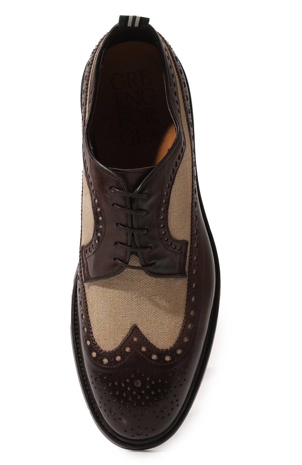 Кожаные дерби GREEN GEORGE, арт. 2098/MAREMMA/TELA, фото 6