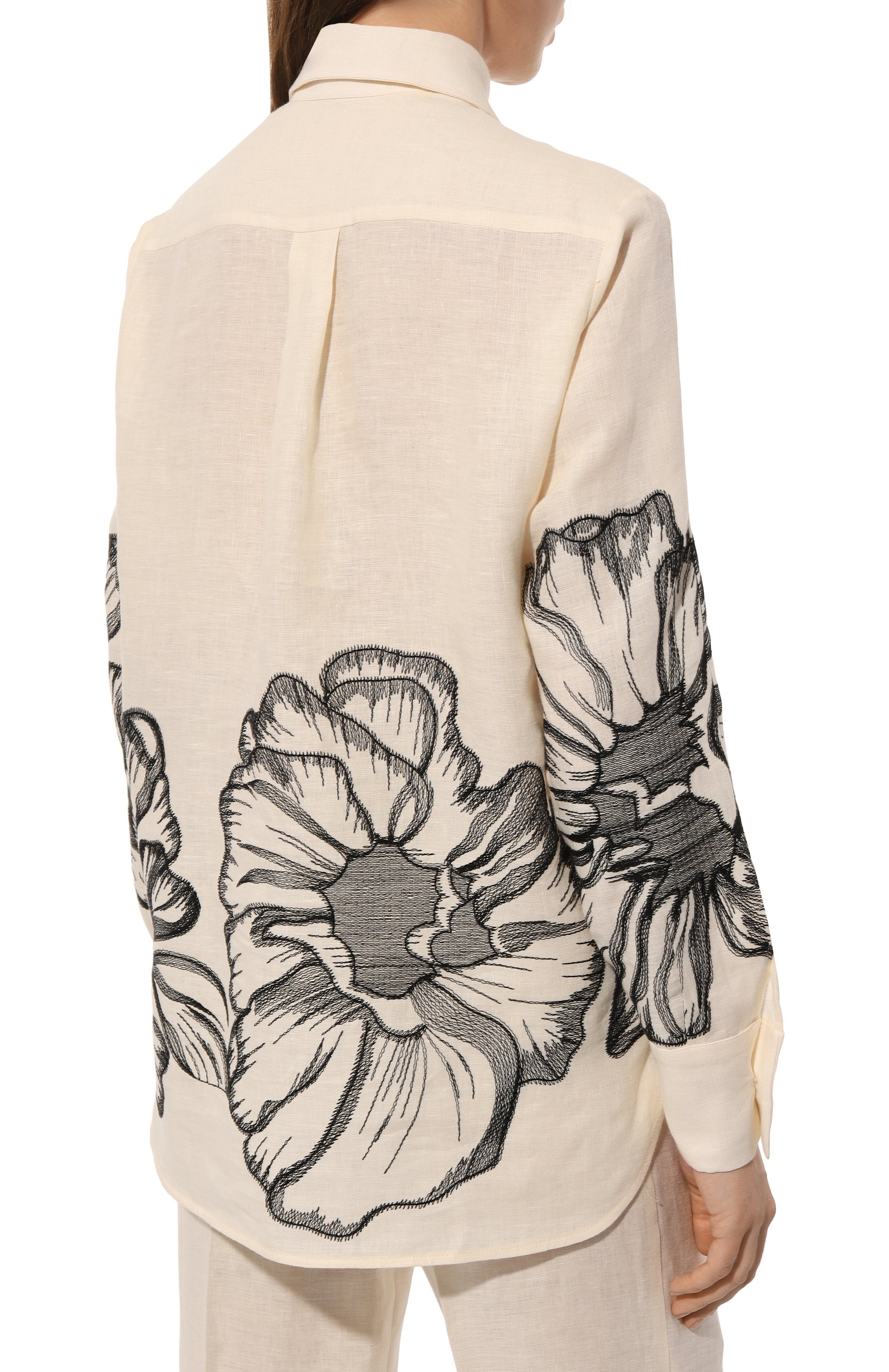 Льняная рубашка KITON, арт. D55442K0992C, фото 4