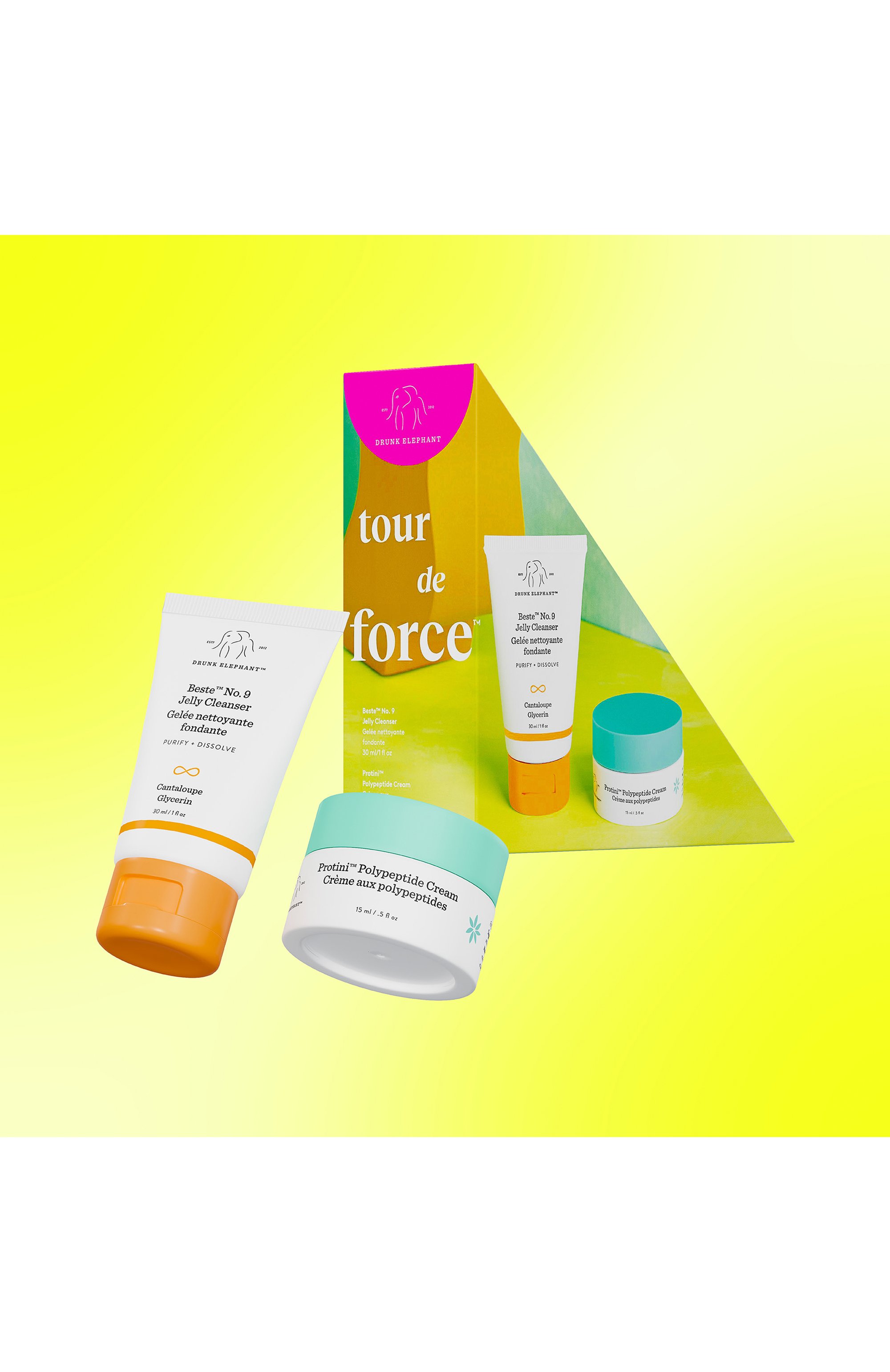Набор tour de force (30+15ml) DRUNK ELEPHANT бесцветного цвета по цене 4600 руб., арт. 42802128DE, фото 6 Набор tour de force (30+15ml) DRUNK ELEPHANT, арт. 42802128DE, фото 6