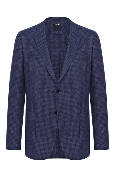 Мужской пиджак из шерсти и льна ZEGNA, арт. 1D7SG0/R950723A9