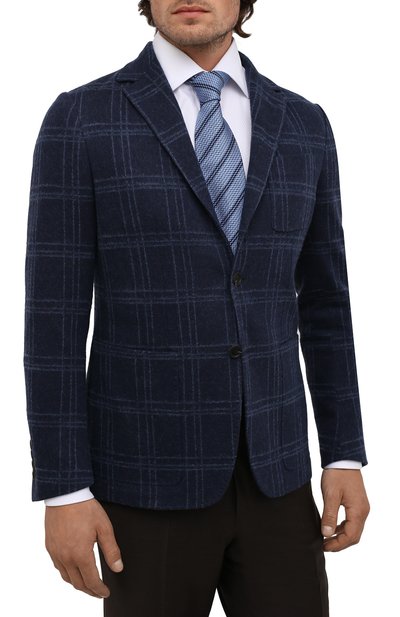 Шелковый галстук ZEGNA голубого цвета по цене 19650 руб., арт. Z2D33T/1XW, фото 2 Шелковый галстук ZEGNA, арт. Z2D33T/1XW, фото 2