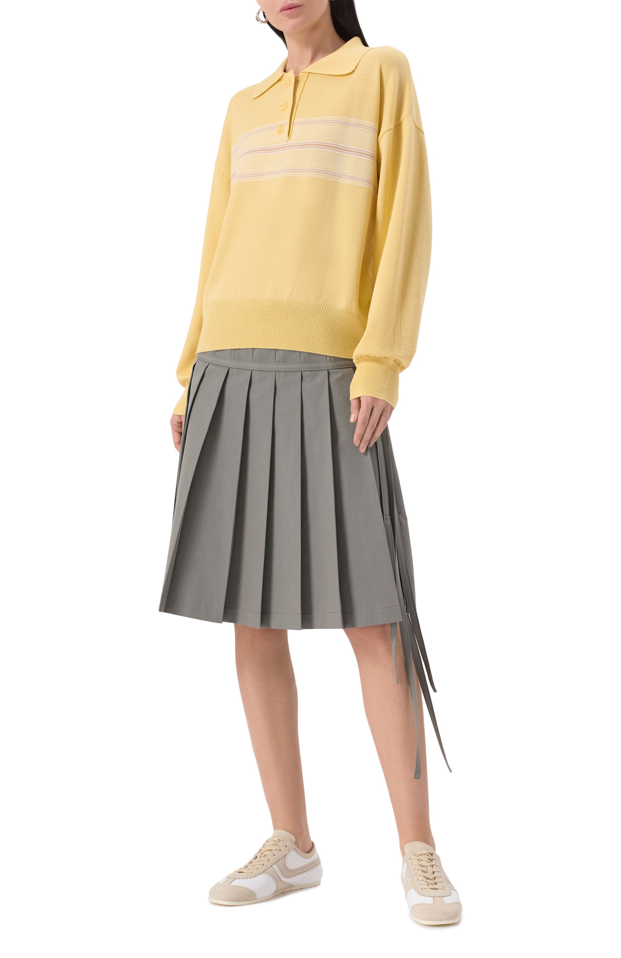 Шерстяное поло LOW CLASSIC, арт. LW251KN05YE, фото 2