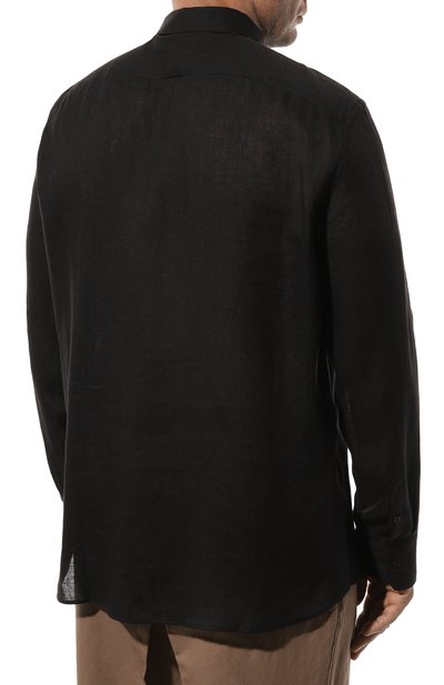 Льняная рубашка BRUNELLO CUCINELLI, арт. MB6500647, фото 4