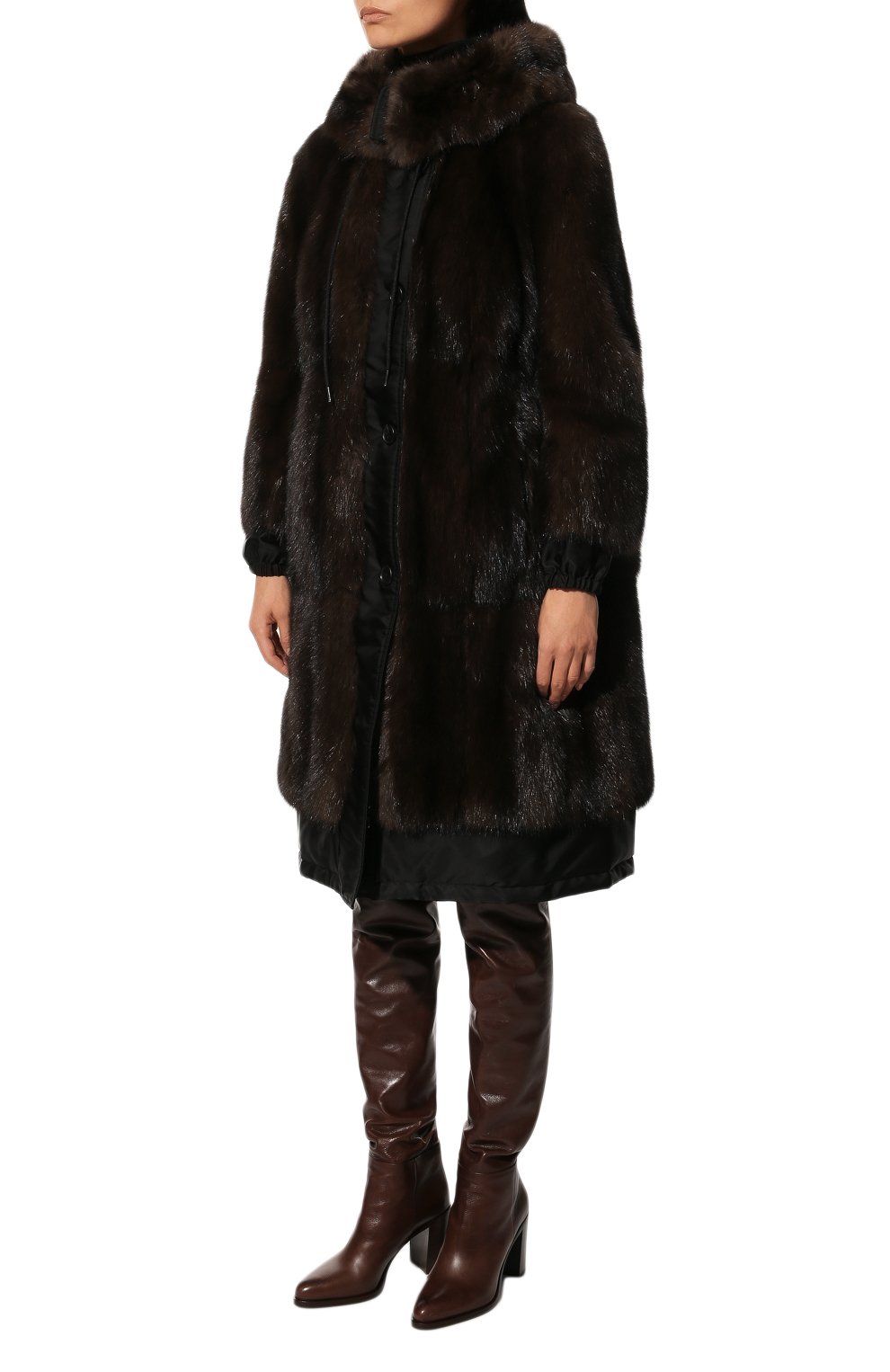 Шуба из меха соболя PRADA, арт. 166368-1Y46-F0192-211, фото 3