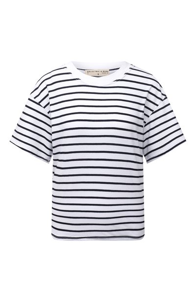 Женская хлопковая футболка ELECTRIC AND ROSE, арт. LFTP22-STRIPE