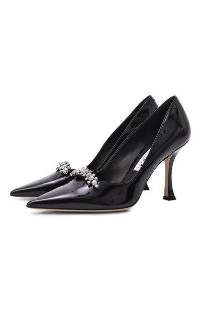 Женские кожаные туфли belinda 90 JIMMY CHOO, арт. BELINDAPUMP90PAT