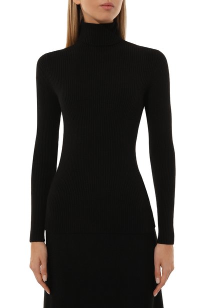 Водолазка PIETRO BRUNELLI черного цвета по цене 15100 руб., арт. MAM080/VIM038/9999, фото 3 Водолазка PIETRO BRUNELLI, арт. MAM080/VIM038/9999, фото 3