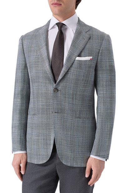 Пиджак из шерсти и шелка KITON, арт. UG81K0637A, фото 4