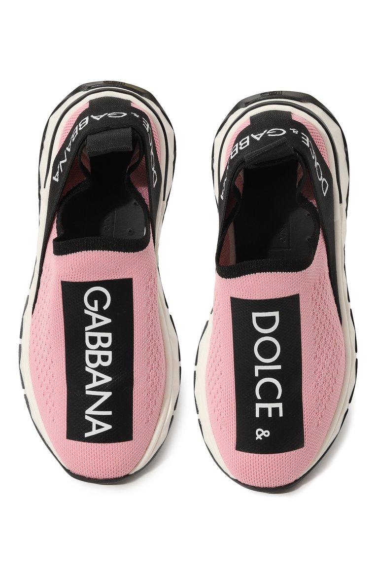 Мужского текстильные кроссовки sorrento 2.0 DOLCE & GABBANA розового цвета, арт. DA5170/AA836/29-36 | Фото 4 (Нос: Не проставлено; Материал внутренний: Натуральная кожа, Текстиль; Материал внешний: Текстиль; Региональные ограничения белый список (Axapta Mercury): Не проставлено)