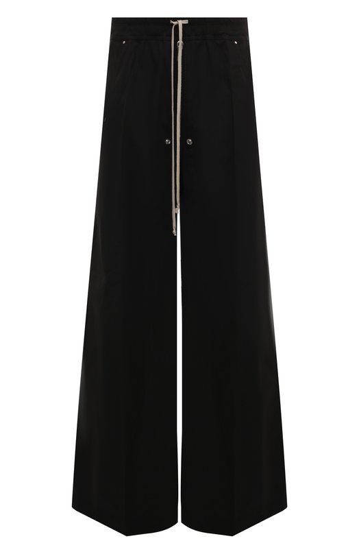Хлопковые брюки Rick Owens RU02D6366/TE Чёрный RU02D6366/TE