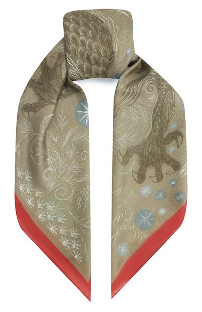 Женский шелковый платок дракон GOURJI, арт. 91131537/62172