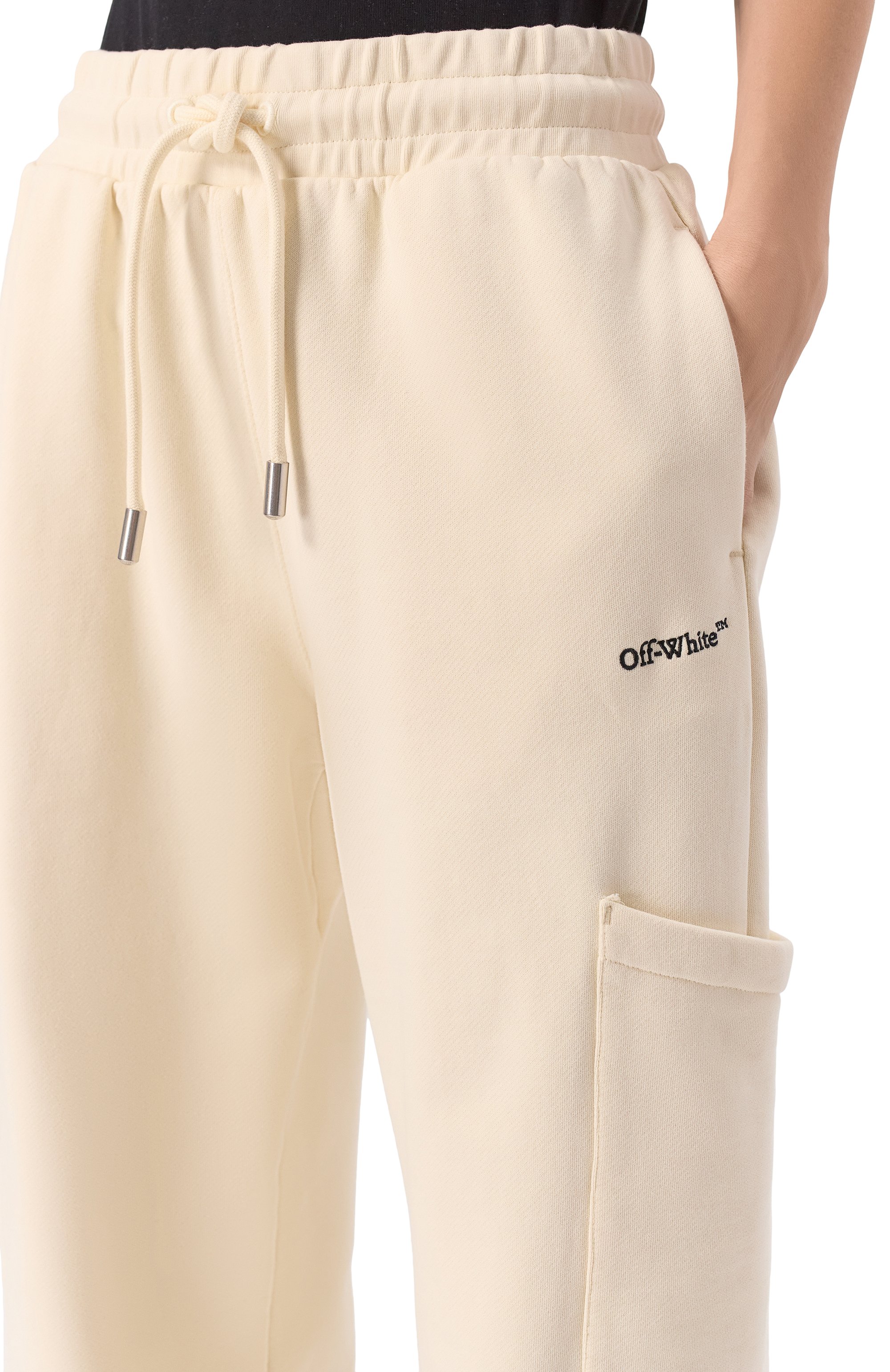 Хлопковые брюки OFF-WHITE, арт. 0WCH025S25FLE002, фото 5