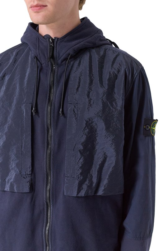 Хлопковая толстовка Stone Island 7515647/41 Синий  7515647/41 Фото 5