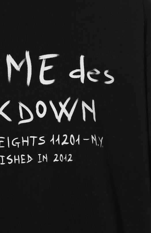 Хлопковая футболка Comme des Fuckdown CFABW00128 Чёрный  CFABW00128 Фото 5
