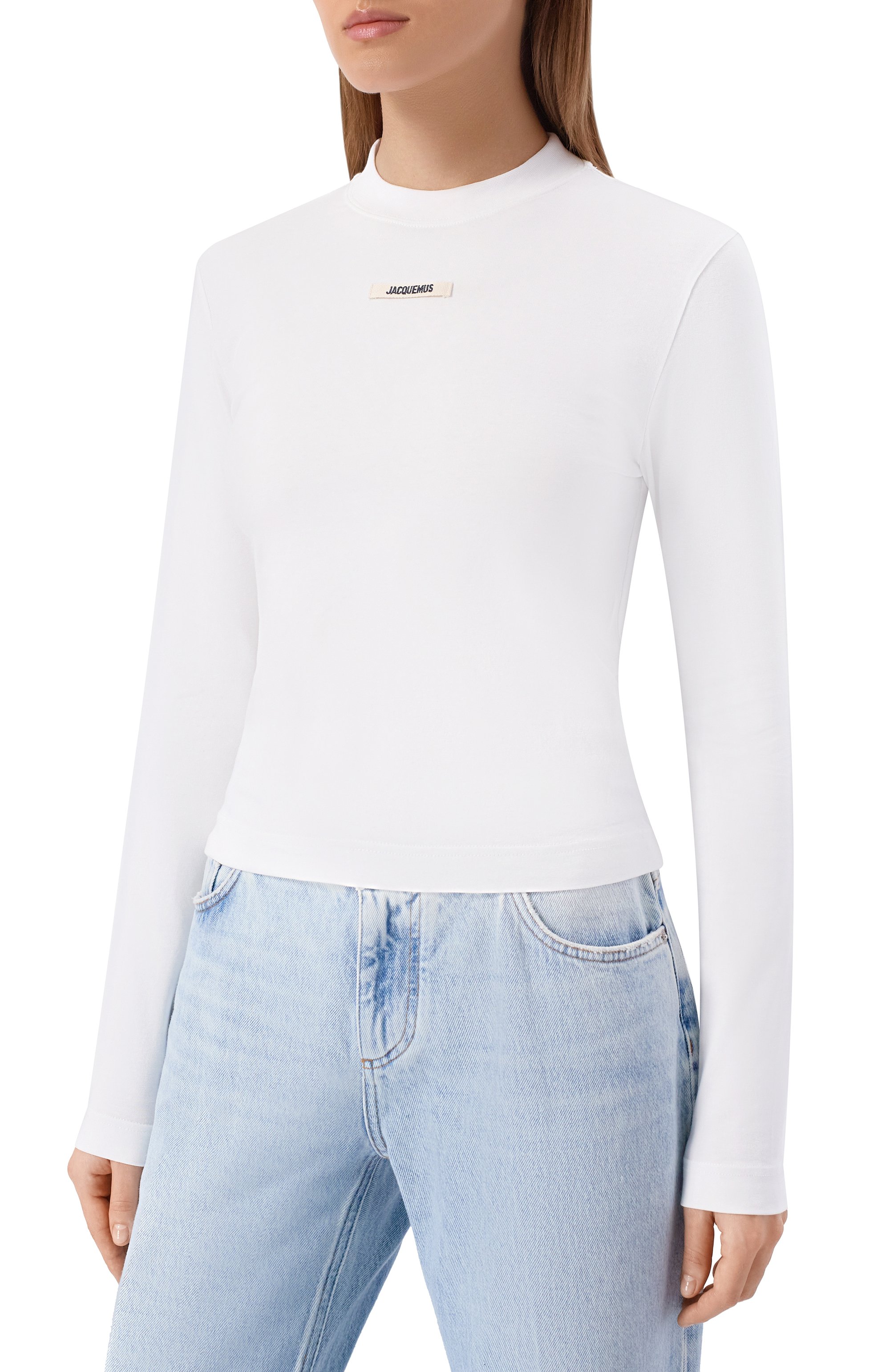 Хлопковый лонгслив JACQUEMUS, арт. 24ETSW00155/AJ00124, фото 3