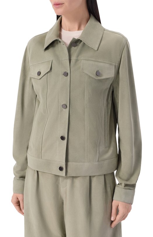 Замшевая куртка MVST M26.2PW.L027/L010 SUEDE Зелёный  M26.2PW.L027/L010 SUEDE Фото 3