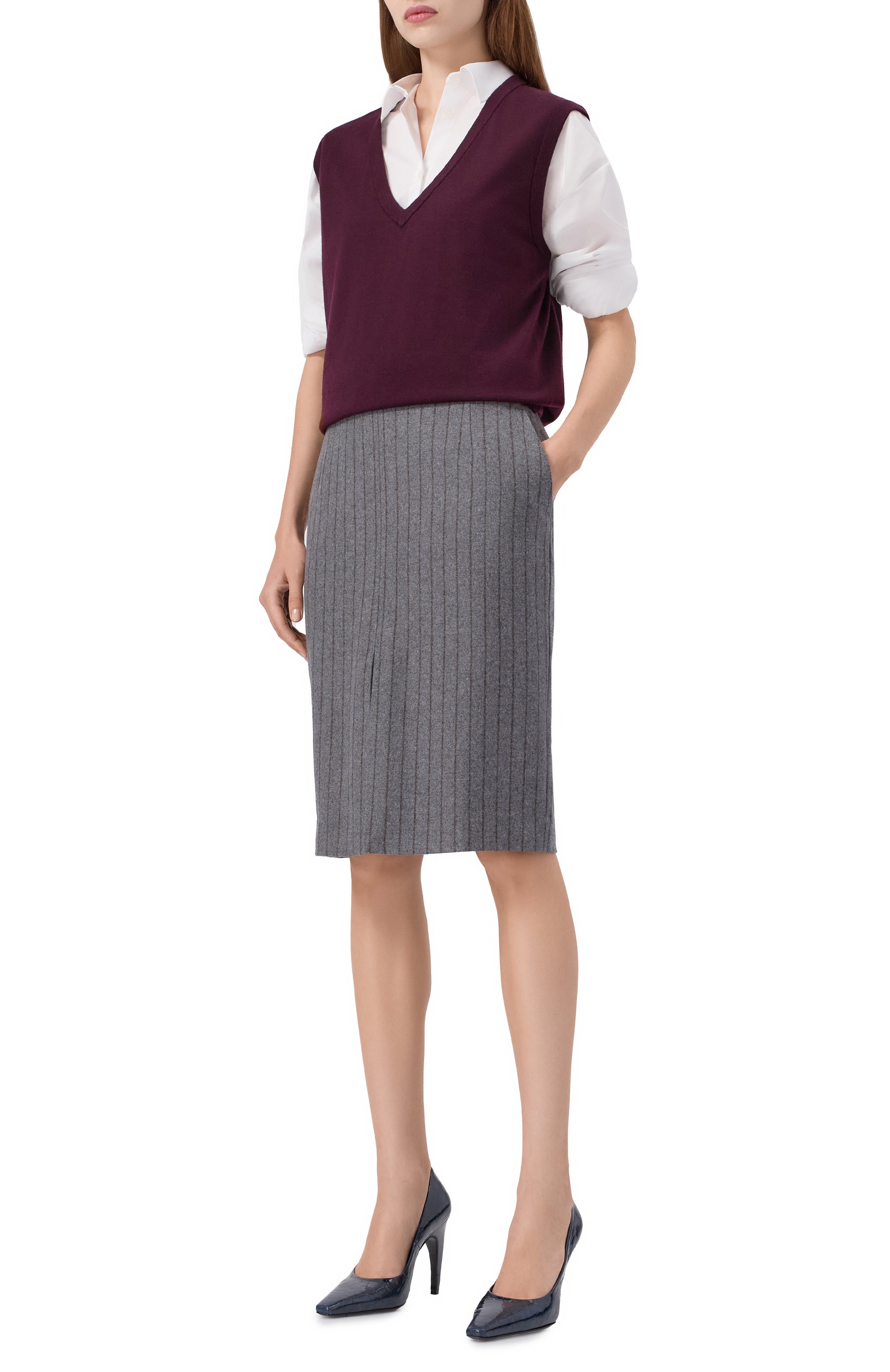 Юбка из шерсти и шелка 12 STOREEZ, арт. 133401, фото 2