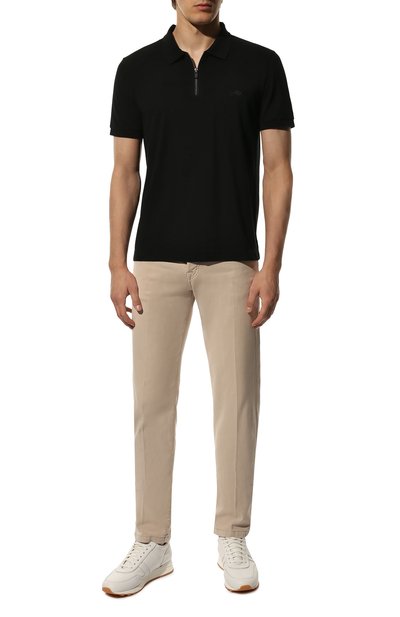 Поло из хлопка и шелка KITON, арт. UMM0275, фото 2