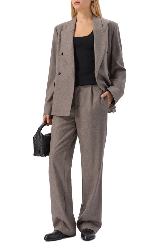 Жакет из шерсти и кашемира Loulou de Saison GINA Бежевый  GINA Фото 2