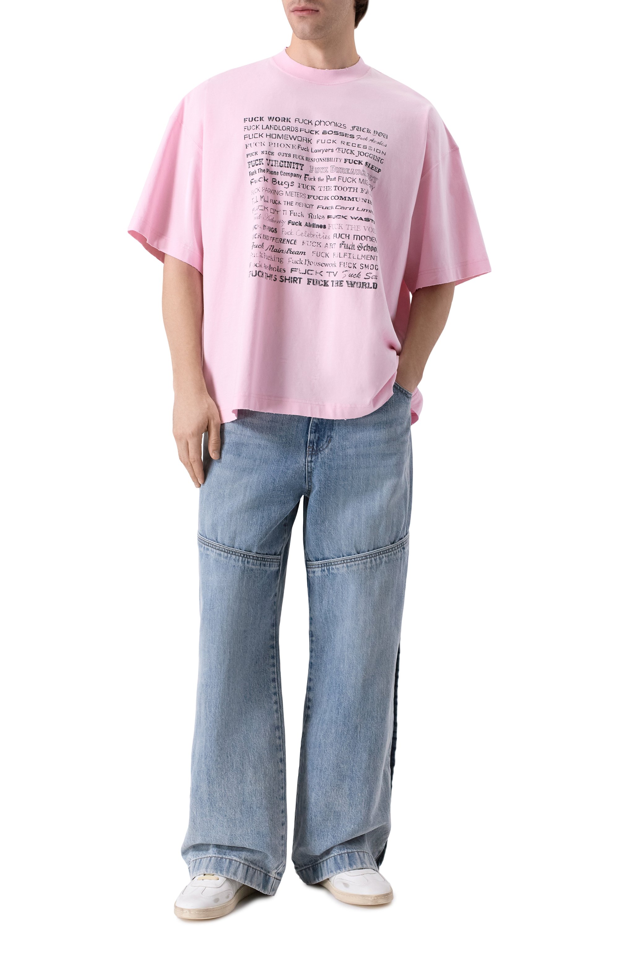 Хлопковая футболка VETEMENTS, арт. ME76TR210PX/1200 LIGHT JERSEY, фото 2