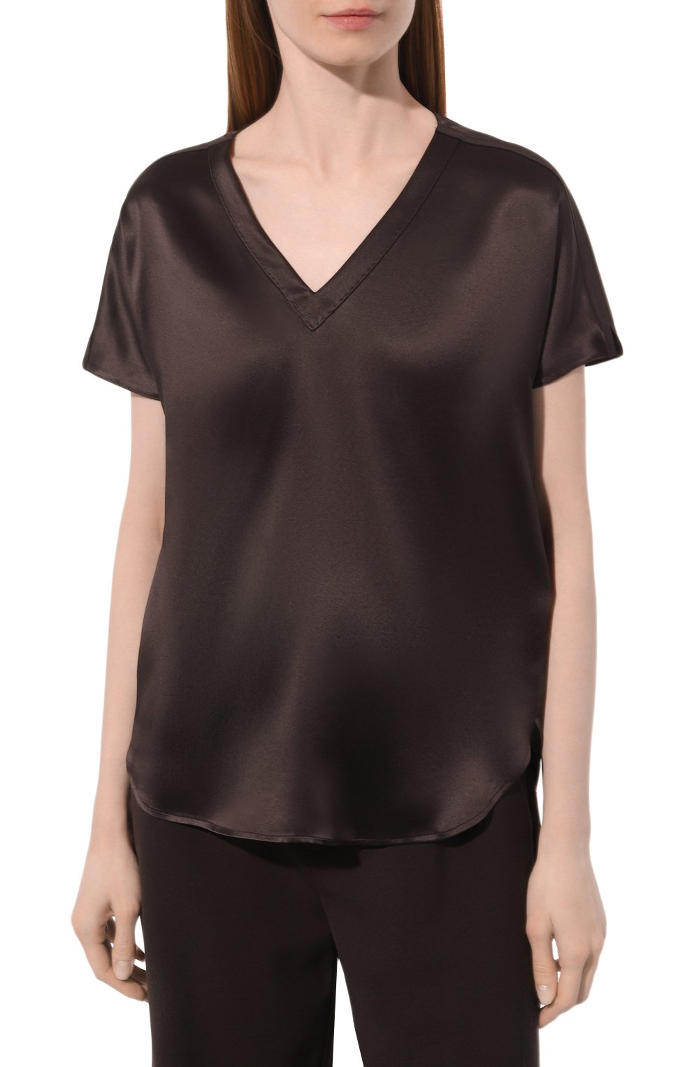 Шелковый топ KITON, арт. D47454K03337, фото 3