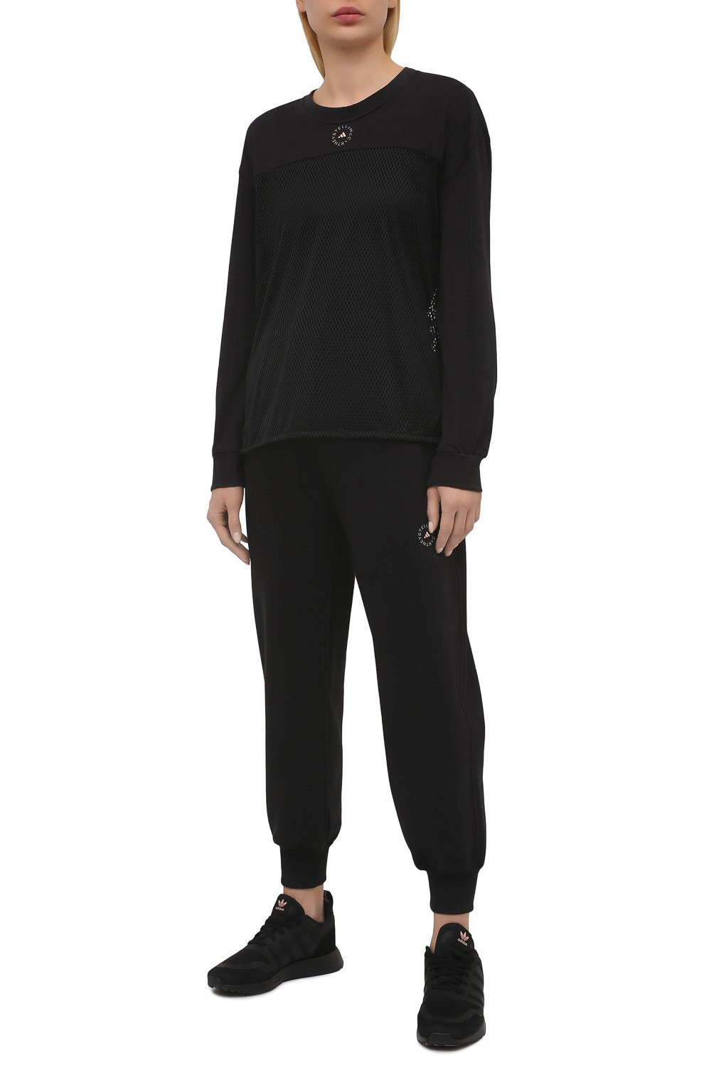 Хлопковый лонгслив ADIDAS BY STELLA MCCARTNEY черного цвета по цене 8425 руб., арт. GM5391, фото 2 Хлопковый лонгслив ADIDAS BY STELLA MCCARTNEY, арт. GM5391, фото 2