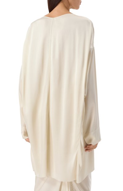 Атласная туника RICK OWENS, арт. R001E7599/SCH, фото 4