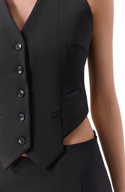 Шерстяной жилет VETEMENTS WE76TV360B/25025 W00L Чёрный  WE76TV360B/25025 W00L Фото 5