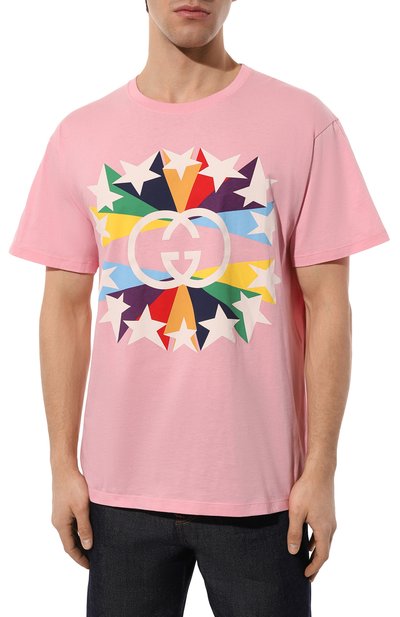 Хлопковая футболка GUCCI, арт. 548334 XJDNH, фото 3
