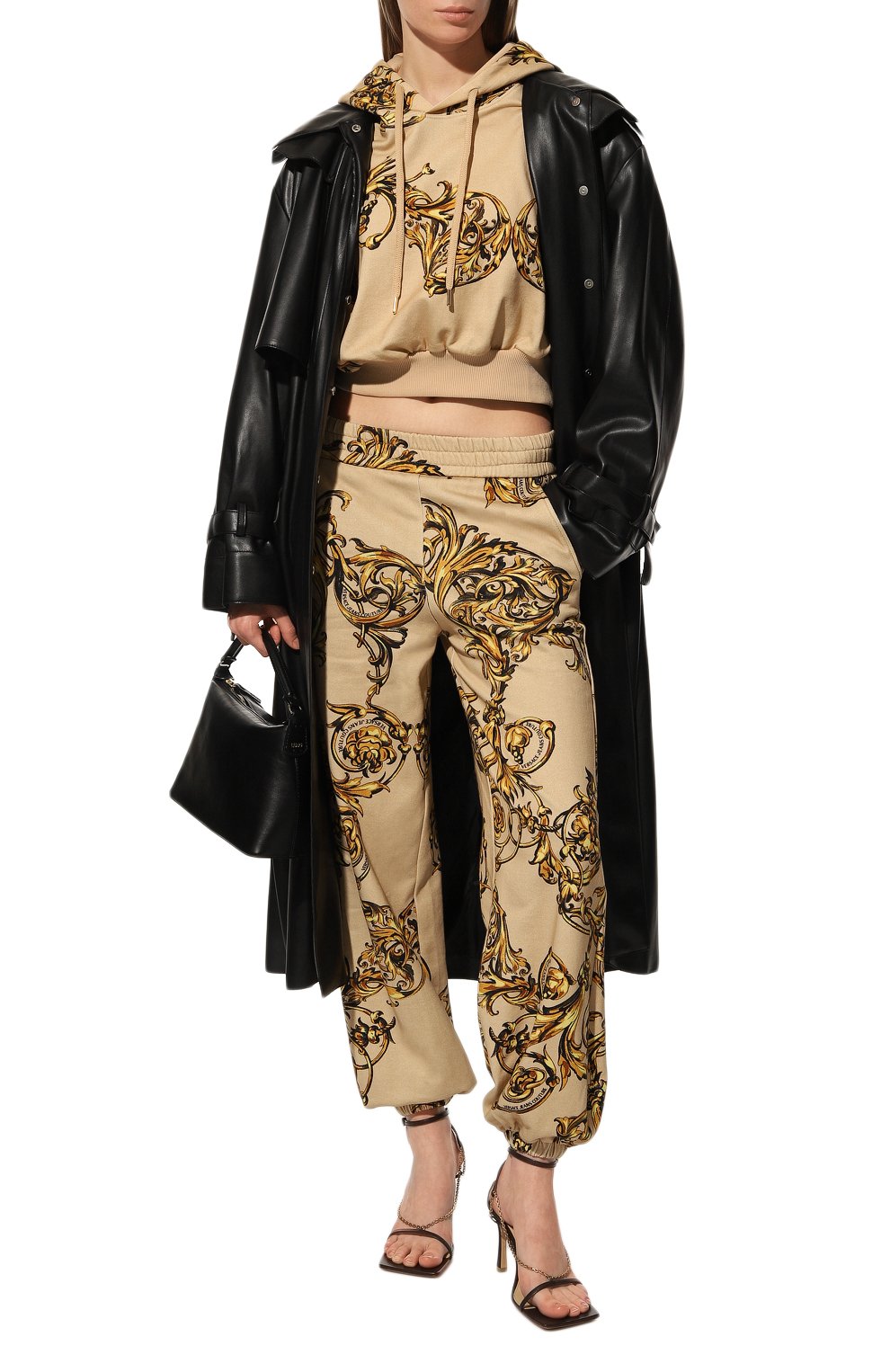 Хлопковые джоггеры VERSACE JEANS COUTURE, арт. 72HAA320-72DP320 FELPA PRINT GARLAND 712+948/FS019, фото 2