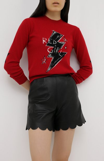 Кожаные шорты REDVALENTINO, арт. UR3NH00R/57M, фото 3