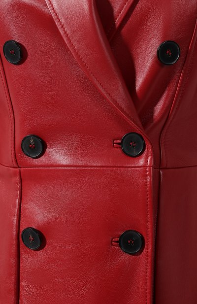 Кожаное пальто ALEXANDER MCQUEEN, арт. 585005/Q5AA0, фото 5