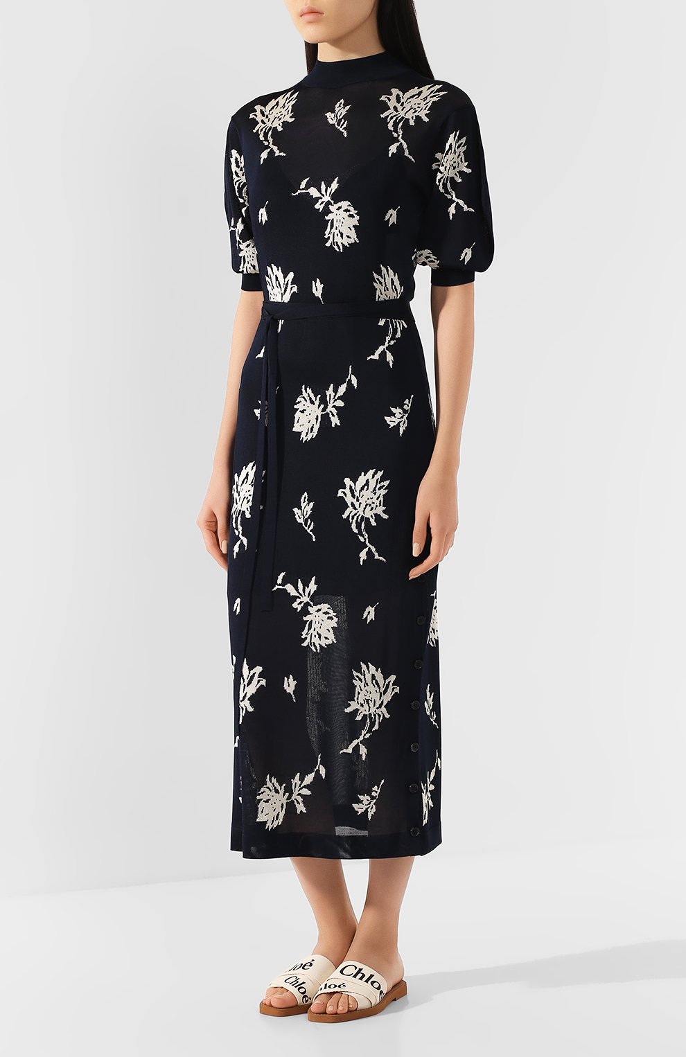 Платье с поясом CHLOÉ, арт. CHC20SMR59650, фото 3