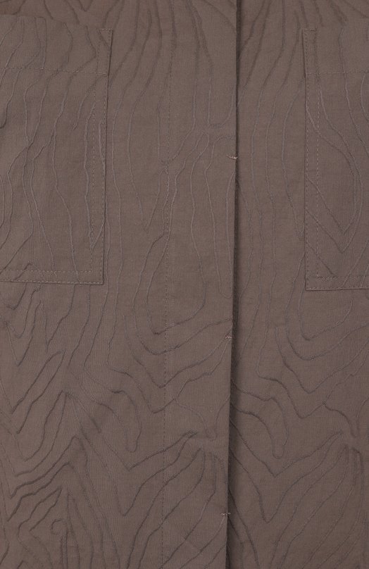 Хлопковая рубашка Brunello Cucinelli MQ994HH206 Коричневый  MQ994HH206 Фото 6