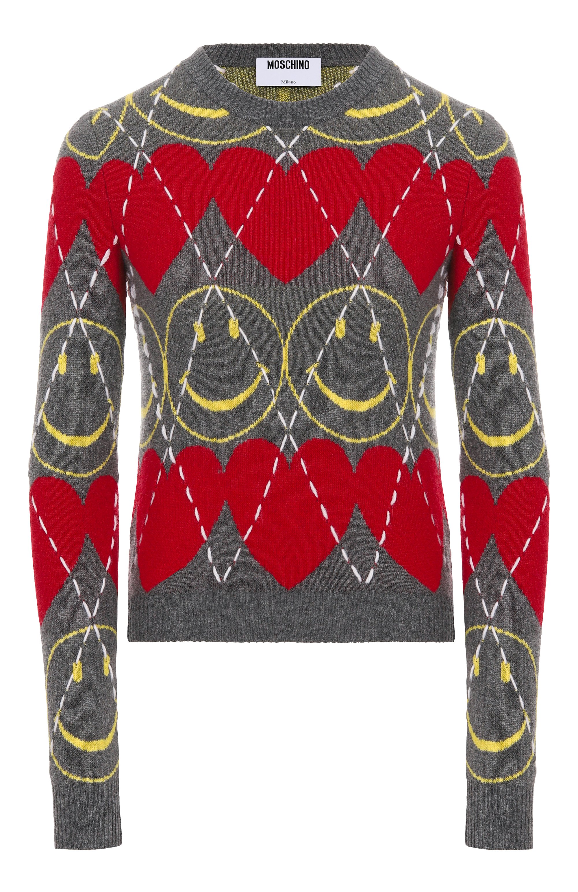 Пуловер из шерсти и вискозы moschino x smiley MOSCHINO, арт. A0923/5502, фото 1