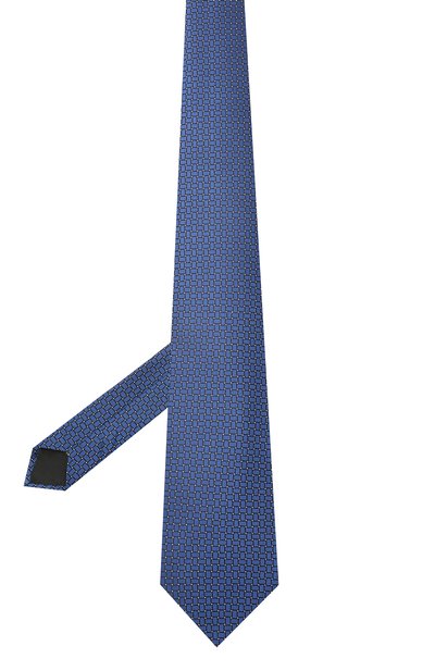 Шелковый галстук LANVIN темно-синего цвета по цене 11350 руб., арт. 2236/TIE, фото 2 Шелковый галстук LANVIN, арт. 2236/TIE, фото 2